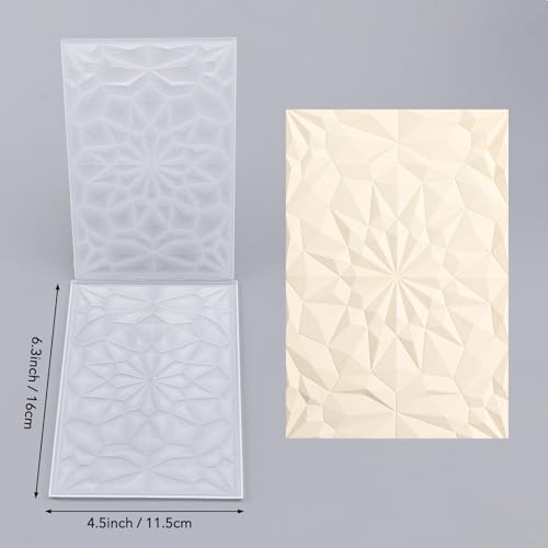 Briartw 3D Embossing Folder for Card Making Adding Textured Detail to Paper Crafting 6.3x4.5inch Clear Texture Plate Perfect for Heavyweight Cardstock (≥250gsm/92lb),Low-Poly Art Texture Template - color: Low-Poly Art