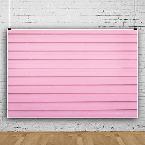 Renaiss 6x4ft Pink Wooden Backdrop for Photography Polyester Pink Striped Wood Plank Sweet Girls Birthday Party Background for Wedding Newborn Baby Shower Decor Photo Studio Props - color: WSNKY02770, size: 6x4ft
