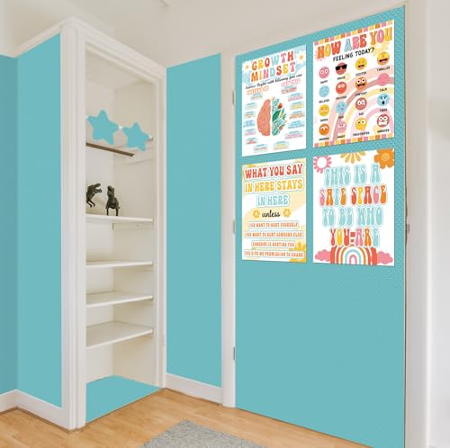 Inkspire Light Turquoise Bulletin Board Paper Roll,14.8FTx47IN Large Reusable Waterproof Erasable Classroom Wall Background Backdrop Paper,Fade-Resistant Fabric Wrapping School Decors Teacher Supplies - color: Light Turquoise
