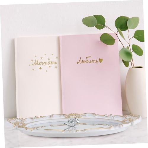Happyyami 1PC Retro Mirror Storage Tray for Perfume and Jewelry Elegant Decorative Plate for Home Office Wedding and Photography Props Stylish Design Space - color: White, size: 36x24cm