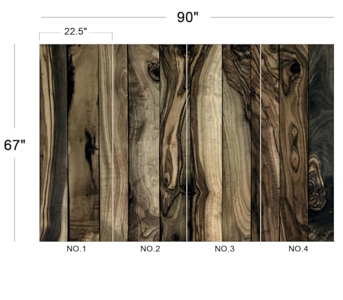 Cliouar-Wood Block Texture Background Mural Wallpaper Peel and Stick 90" x 67" - color: No.13, size: 90" x 67"