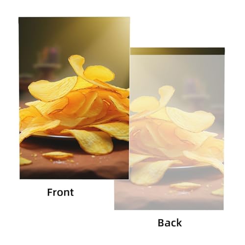Potato Chips Backdrop Background for Photography 5x7ft Photobooth Professional Photo Backdrop Curtains Video Photography Studio Photo Backgrounds Banner Booth Background Screen Parties - color: Potato Chips