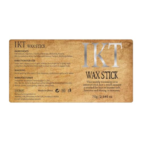 Shiyalan Hair Wax Stick, Wax Stick for Hair, Slick Stick for Hair Non-greasy Styling Hair Pomade Stick, Strong Hold Makes Hair Look Neat and Tidy(2.7 Ounce) - size: 2.7 Ounce (Pack of 1)