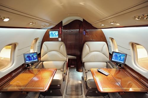9x6ft Airplane Backdrop Airplane First-Class Cabin Interior Seats Photo Background for Plane Theme Party Decor Baby Shower Birthday Business World Travel YouTube Photo Studio Props - size: 9x6FT