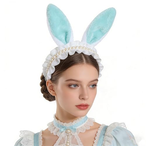 YOWOCAL Bunny Ear Headband Headwear - color: Blue