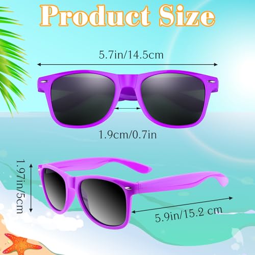 ASTARON Sunglasses Bulk, 6/12/24/48 Pack Sunglasses Party Favors for Summer Beach Pool Birthday Wedding Party Supplies - color: Purple