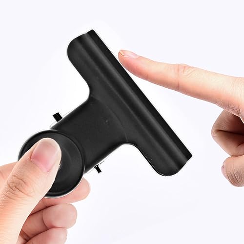 Coideal Black Bulldog Paper Clips 2 Inch, 20 Pack Large Metal Hinge Clips Binder Bull Clip Clamps for Food Bags, Pictures Photos, Art Crafts, Office Supply (50mm) - color: Black