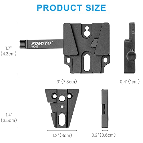 Fomito V-Mount V-Lock Base Station Quick Release Plate VK-02 - color: VK02