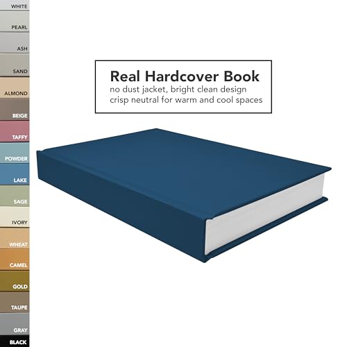 Covogoods CovoBook™ Blank Hardcover | Premium Sketchbook Journal Guest Book | Photo Prop Home Decor (Navy, Size 9) - color: Navy, size: Size 9