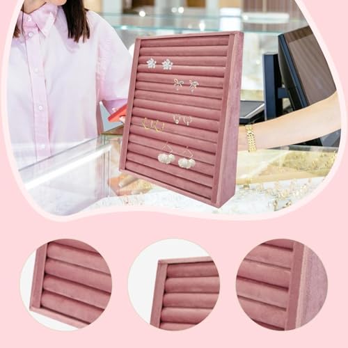 Colaxi Jewelry Storage Organizer Jewelry Holder Vertical Tray Display Stand for Showcase Vanity Table Dresser, Rings Holder - color: Rings Holder
