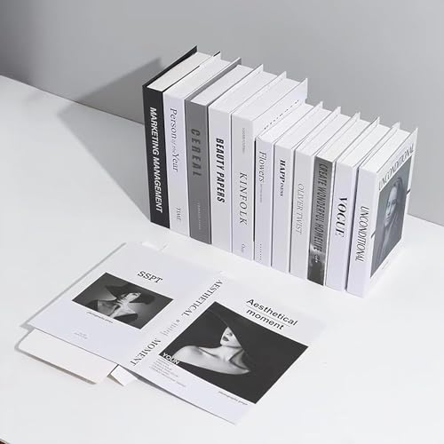 EFH 6 Pcs Decor Books for House Faux Book Fashion Decoration Modern Fake Book for Decoration Decorative Book for Home Decor Aesthetic Living Room Entryway Coffee Table Book Shelf Decor (No.2 Set)