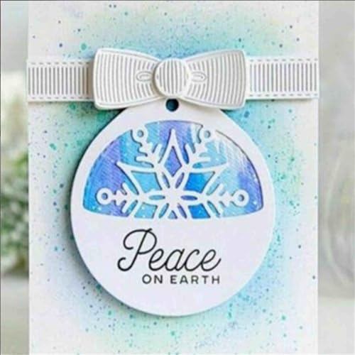 Scrapbooking Die-Cuts for Card Making, Christmas Metal Cutting Dies, Paper Craft Punch Template, Background Embossing Stencils, DIY Album Décor (Bowknot-15.4x6.3cm) - color: Bowknot-15.4x6.3cm