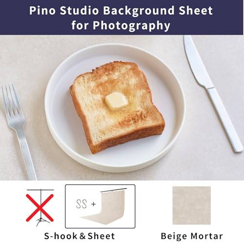 Pino Studio Photography Background Sheet - Beige Mortar(Sheet Only) - color: Beige Mortar(Sheet Only)