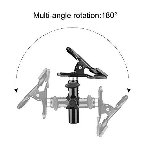 EMART Photography Reflector Holder with 24’’ Small Collapsible 5 in 1 Photo Reflector Photography Kit - Bounce Board Translucent, White, Silver, Gold, Black