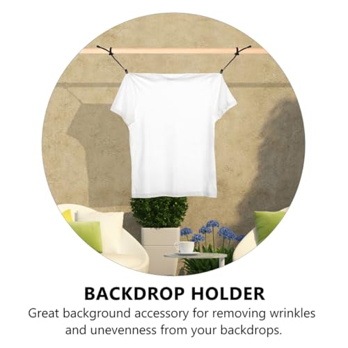 Levemolo 4 Pcs Adjustable Photography Backdrop Clips Spring Clamp, Heavy-Duty Background Cloth Holders for Studio and Video Shooting, Compatible Muslin Canvas and Photo Backdrops