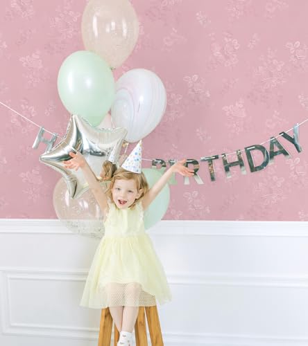 Pink Wallpaper Silk Embossed Floral Pink Contact Paper Peel and Stick Self Adhesive Wallpaper for Bedroom Kids Room Decor Nursery Textured Flower Contact Paper for Cabinets Liner 275inL 17.7inW - color: Pink, size: 17.7" x 275.6"