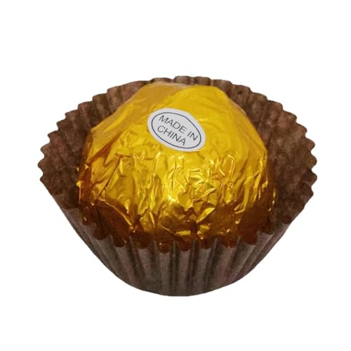 Chocolate Ball Shaped Scented Candle, 120G 4PACK Handmade Smokeless Luxury Chocolate Sphere Soy Wax Decorative Candle for Table Photo Prop,Prefect for Home Decor,Wedding Centerpiece & Luxury Gifting