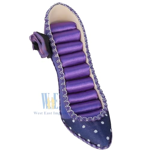 Ring Holder High Heel Shoe Design Fashion Jewelry Organizer Display Birtyday Gift (Pur) - color: Pur