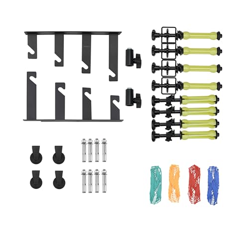 Photography Backdrop Roller Support System, 4 Rollers, Wall/Celing/Light Stand Backdrop Mount, Background Support