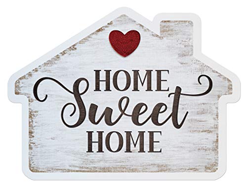 Calendars & More, Inc. Real Estate Social Media Testimonial Photo Prop Signs - Great for Instagram, Twitter & Facebook (1 Pack, House Shape - Home Sweet HomeYes to The Address)