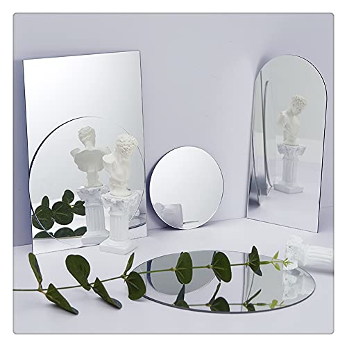 Acrylic Mirror Reflection Board Geometric Shape Photo Background Props Set Photography Ornaments Reflective Display Sheet (Geometry,6Pcs) - color: Geometry,6pcs