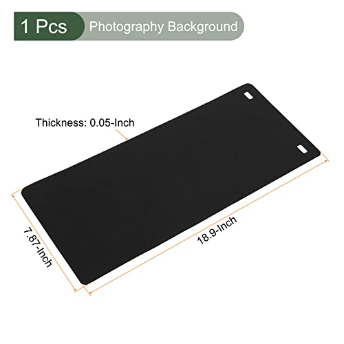 YOKIVE EVA Backdrop, Non-Reflective Photo Background | for Light Box Small Products Photography Studio (Black, 19x8) - color: Black, size: 19x8"
