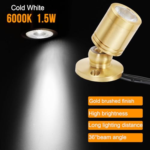 Taysing LED Spot Light Indoor Picture Lights Art Lights Accent Lights Little Spotlight for Painting Picture Plants Jewelry Showcase Model Display Shelves UnderCabinet (Cold White, 3-Pack) - color: Cold White, size: 3-Pack