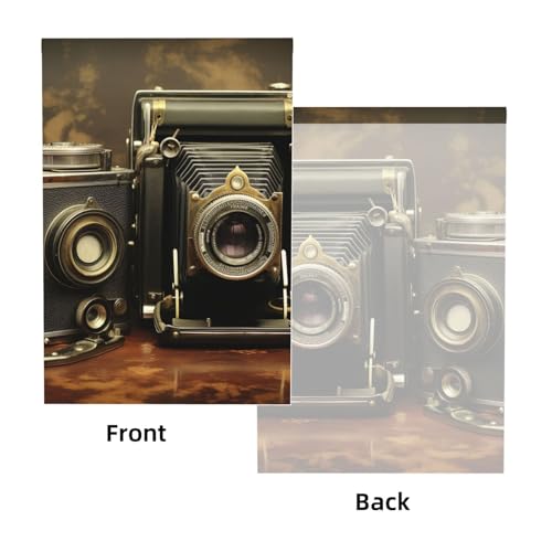 Old Camera Backdrop Background for Photography 5x7ft Photobooth Professional Photo Backdrop Curtains Video Photography Studio Photo Backgrounds Banner Booth Background Screen Parties - color: Old Camera