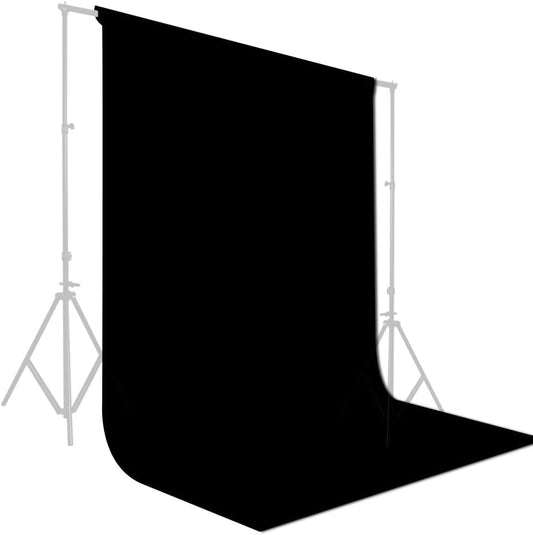 GFCC 10ftx10ft Black Backdrop Background for Photography Black Photo Booth Backdrop for Photoshoot Photography Background Screen Video Recording Parties Curtain - color: Black, size: 10ftx10ft