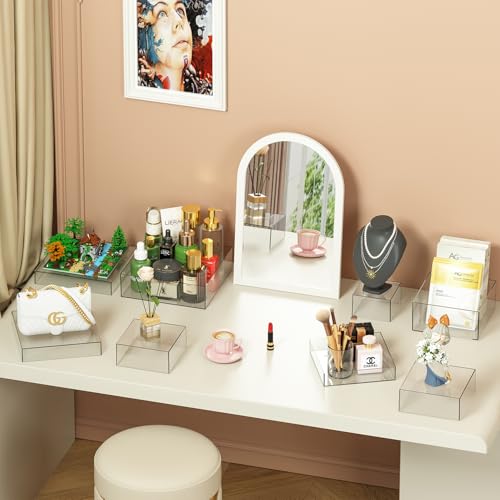 8 Pcs Clear Acrylic Boxes for Display as Buffet Risers and Stands, Food Risers for Party, Table, Stands, including 12", 11", 10.5", 9.5", 8.5", 7.5", 6.8", 5" (Extra Large, 8Pcs, Clear) - size: Extra Large, 8Pcs, Clear