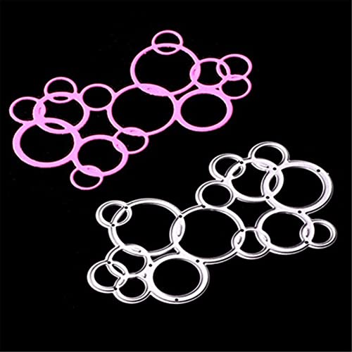 Scrapbooking Die-Cuts for Card Making, Christmas Metal Cutting Dies, Paper Craft Punch Template, Background Embossing Stencils, DIY Album Décor (Bubble-10.3x6cm) - color: Bubble-10.3x6cm