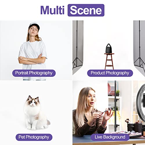 Emart White Paper Backdrops for Photoshoot, Photography Matte Seamless Roll Background 53" x 16" Long for Food, Product, Portrait Photo Shoot - color: Arctic White