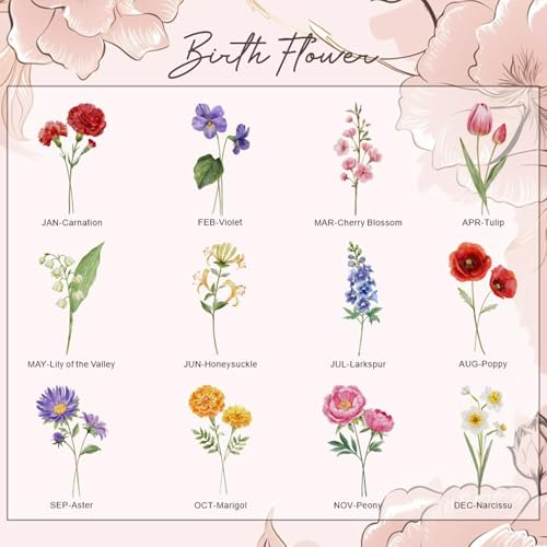 Personalized First Mom Now Grandma Night Light, Custom Night Light with Family Birth Flower, Mothers Day LED Lamp, Mothers Day Gift, Mom Gifts, Grandma Gifts - color: Style 8