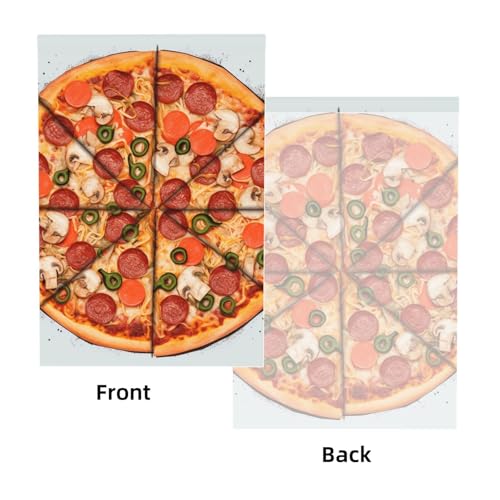 I Love Pizza Backdrop Background for Photography 5x7ft Photobooth Professional Photo Backdrop Curtains Video Photography Studio Photo Backgrounds Banner Booth Background Screen Parties - color: I Love Pizza