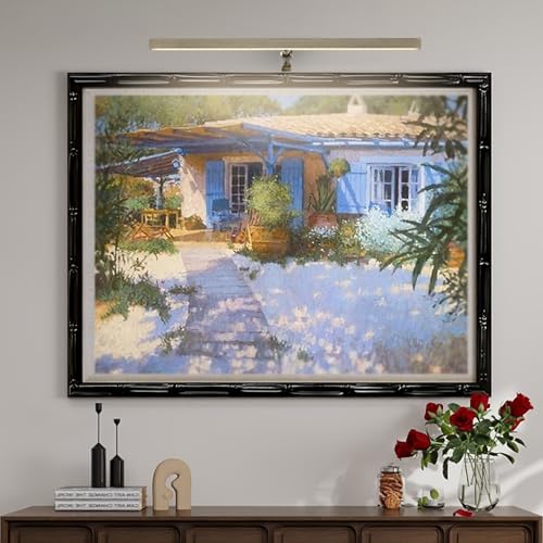 2 Pack LED Picture Lights for Paintings Plug in, 16 Inch 4W Adjustable Art Light Gallery Wall Light for Display Art Work, Antique Brass Finish, CRI90+, 3000K Warm White - color: Antique Brass, size: 15.7inch,2 pack