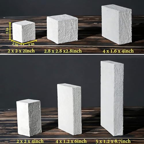 Product Photography Props Waterproof Non-dusting Geometric Cube Photo Backdrop for Jewelry Cosmetics Fragrance 6 PCS White