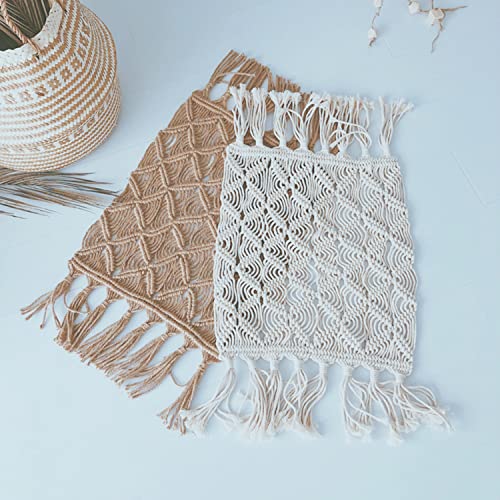 Newborn Photography Props Baby Photoshoots Photo Posing Macrame Blankets Rug Backdrop (Brown) - color: Brown