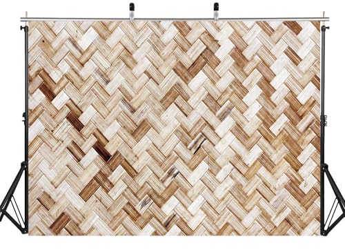 17x10ft Fabric Bamboo Weave Texture Backdrop Wicker Surface Photography Background for Furniture Party Decor Home Wall Hanging Tapestry Photo Props - size: 17x10ft
