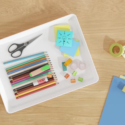 Lifewit Serving Tray for Party Supplies, Reusable Serving Platter for Catering, Snack, Fruit, Charcuterie, Appetizer, Plastic Food Trays, Hosting Essentials, BPA Free, 4 Pcs, Extra Large(16" x 12") - size: Extra Large(16x12)