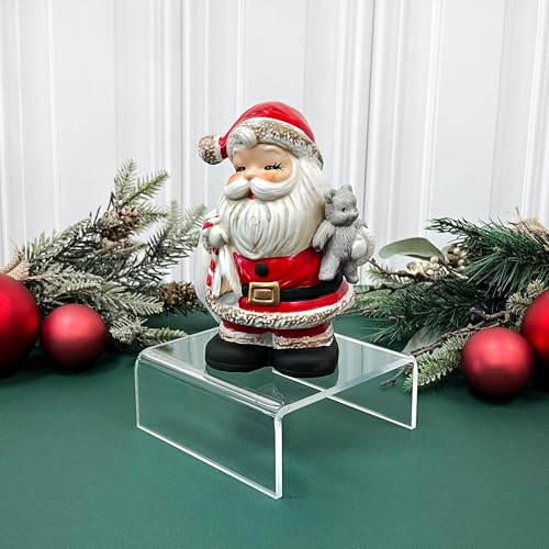 Plymor Clear Acrylic Short Square Display Riser, 2" H x 5" W x 5" D (1/8" thick), Pack of 2 - size: 2" x 5" x 5"