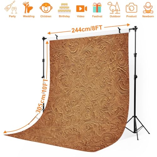 Photography Backdrop Photography Background Distressed Paper Floral for Photoshoot Portrait Photo Studio Video Prop Birthday Party Booth Decoration 10x8ft - color: Color10
