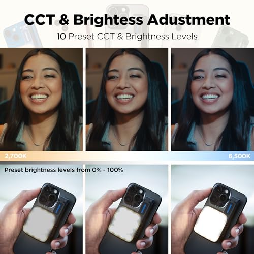 amaran Go Bi-Color Ultra Compact Mini Phone Light, Charcoal - color: Charcoal