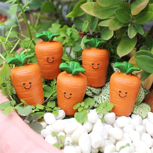 Smiling Carrot Shaped Statue Plant Stake for Elegant Easter and Seasonal Home Decorations Garden Styling Photo Props Outdoor Decorative Statues