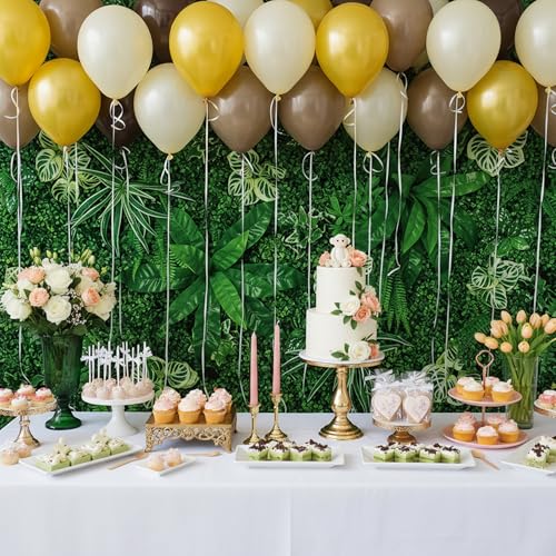 Green Leaves Backdrop Nature Spring Theme Photo Banner Greenery Grass Background for Wedding Birthday Party Newborn Baby Shower Photography Zoo Decor Shoot Props 71"x43" - style: Leaves