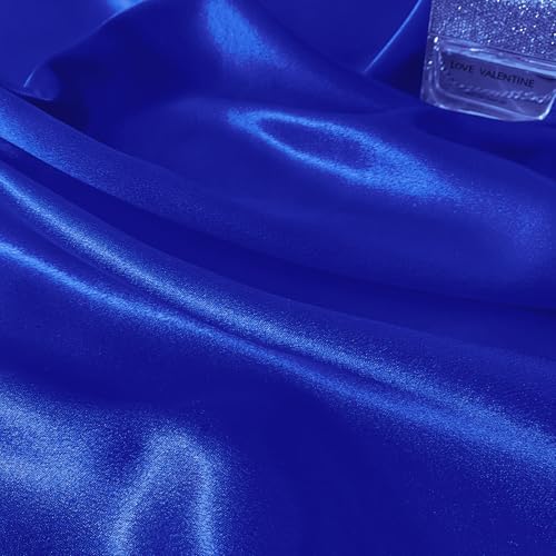 RUDONG M Satin Photography Backdrop 3.3x2.5ft - Wrinkle-Free Silky Fabric Background for Jewelry/Cosmetics/Flat Lay/Studio, Royal Blue Backdrop Cloth (100x75cm) - color: Royal Blue