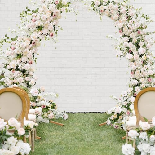 Efavormart 6.5ft Gold Metal Crescent Moon Wedding Arch, Versatile Curved Floral and Balloon Backdrop Stand with Heavy-Duty Base for Intimate Photography and Special Events - color: Gold, size: Moon Stand - 6.5ft
