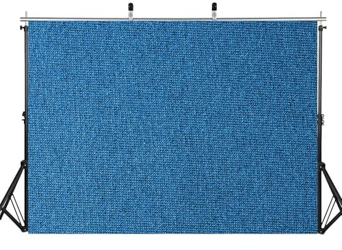 15x10ft Fabric Blue Knit Fabric Backdrop Textured Cloth Surface Photography Background for Textile Party Decor Home Wall Hanging Tapestry Photo Props - size: 15x10ft