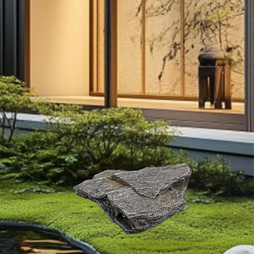 Artificial Landscape Rock, Lightweight Fake Rocks, Faux Stone with Realistic Natural Texture, Photography Prop Decorative Stone, Foam Landscape Rock for Yard Garden Lawn Patio Decor, C 37x26x12cm - color: C 37x26x12cm