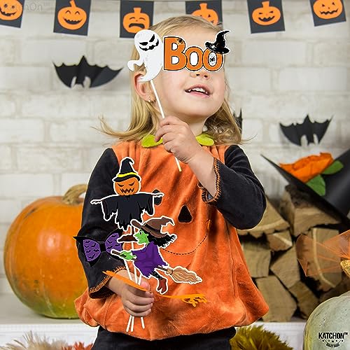 KatchOn, Scary Halloween Photo Booth Props - Huge Pack of 40 | Halloween Photo Props for Halloween Party Decorations | Halloween Picture Props | Halloween Selfie Props | Halloween Photobooth Props - color: Huge Pack of 40 Props