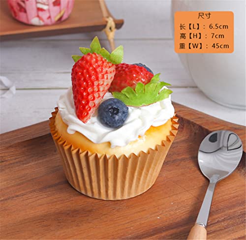 6PCS Artificial Cake Fake Simulation Realistic Cupcake Bread Dessert for Decoration Display Props